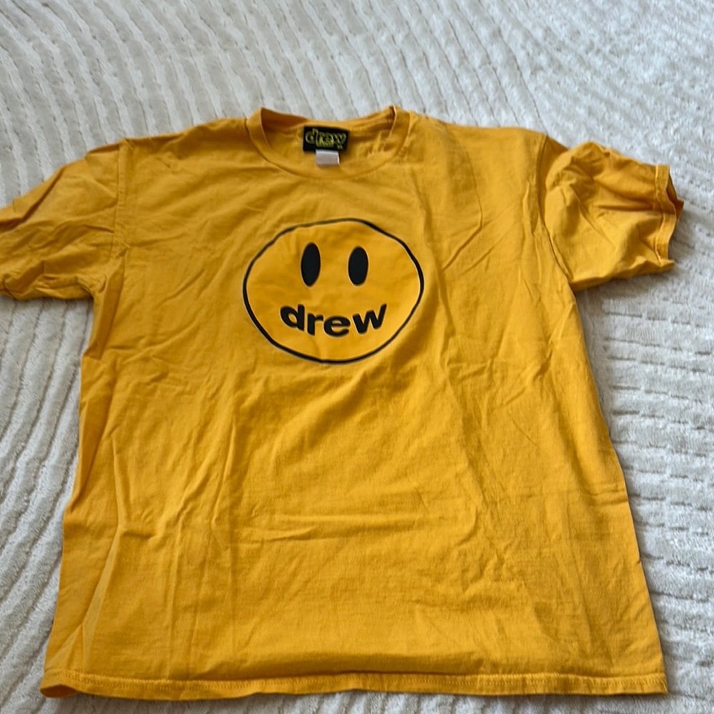 DREW Yellow Smiley Face Short Sleeve Tee